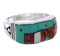 Silver Pueblo Design Multicolor Ring Size 10-3/4 PX42265